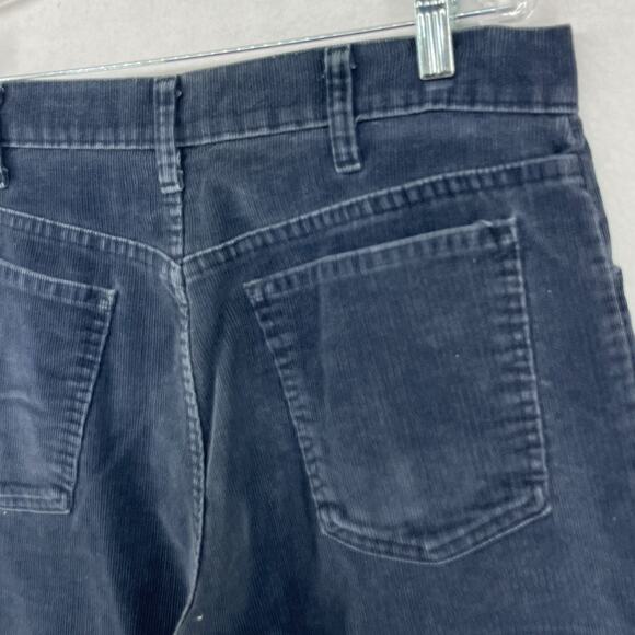 LEVIS 519 Pants Mens 34x36 80s Corduroy Straight Leg Cotton Blue USA VTG - Picture 10 of 14